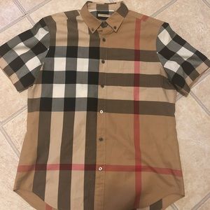 Burberry Short-Sleeve Check Sport Shirt
